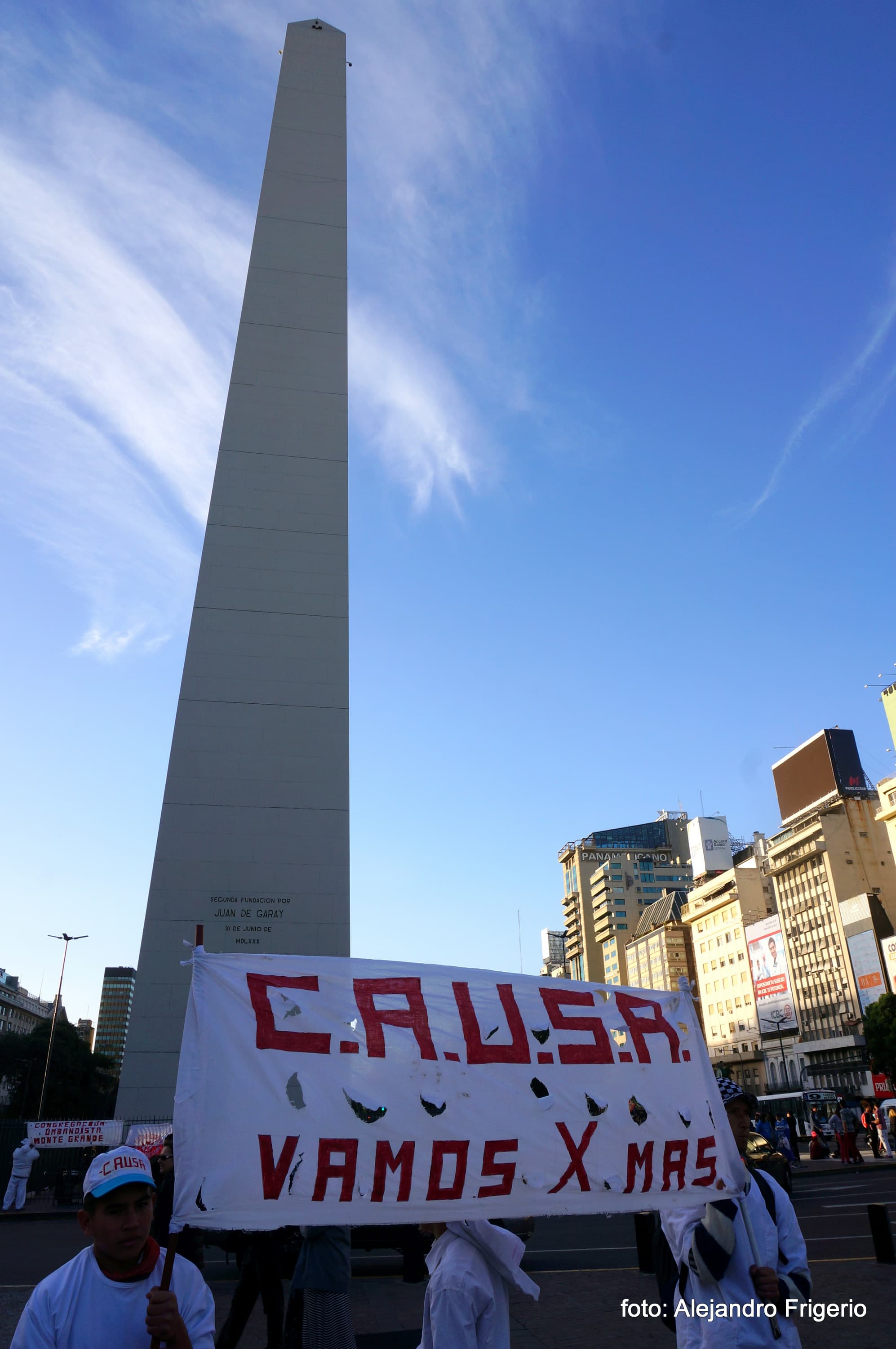 Marcha Afroumbandistas en el Obelisco