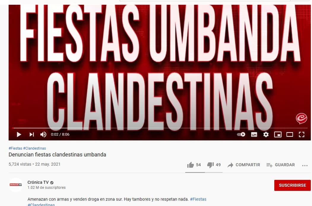 Fotografía documental — Crónica TV sigue mintiendo acerca de la Umbanda y otras religiones de matriz afro