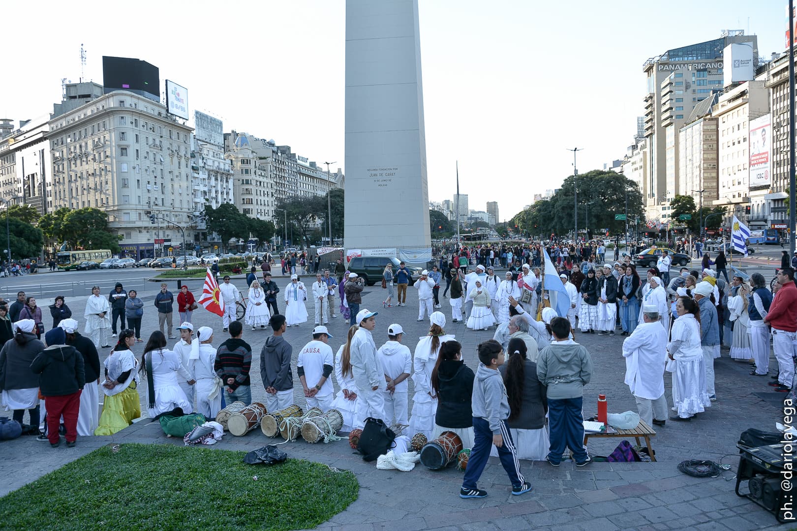 Marcha Afroumbandistas en el Obelisco