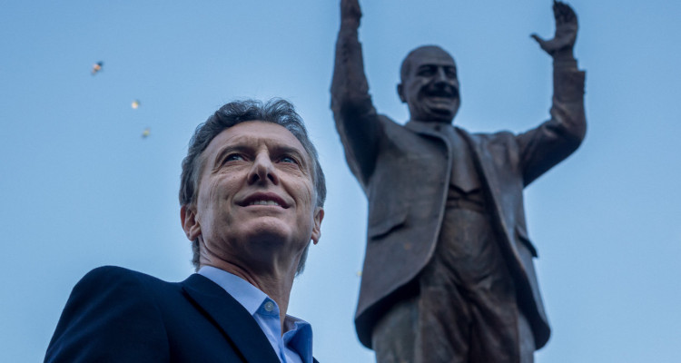 Macri inaugura estatua de Perón. Foto: Eric Boslok.